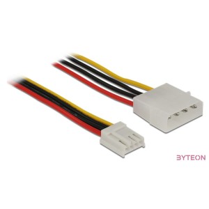 Delock Molex Power 4pin - Floppy Power M,F tápkábel 0.6m
