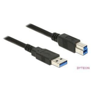 Delock USB 3.0 A - USB 3.0 B M,M adatkábel 1m fekete