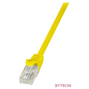 LogiLink RJ45 CAT5e UTP M,M adatkábel 3m AWG26 sárga