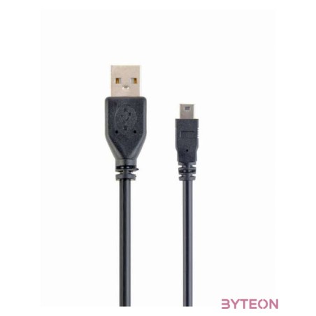 Gembird USB A - USB mini B 5pin M,M adatkábel 1.8m fekete