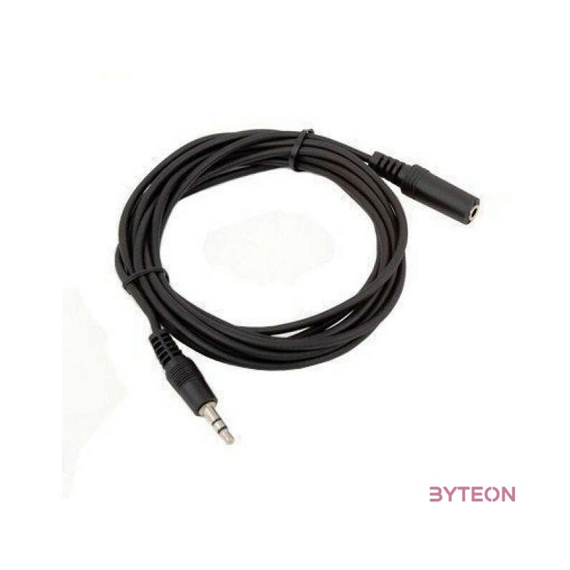 Gembird Jack stereo 3,5mm M,F audio kábel hosszabbító 3m fekete