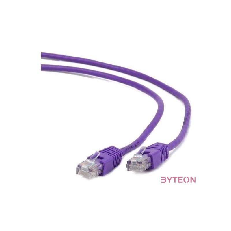 Gembird RJ45 CAT5e UTP M,M adatkábel 0.25m lila