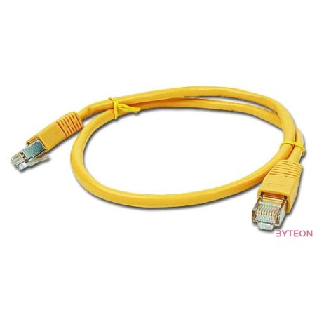 Gembird RJ45 CAT5e FTP M,F adatkábel 0.5m sárga