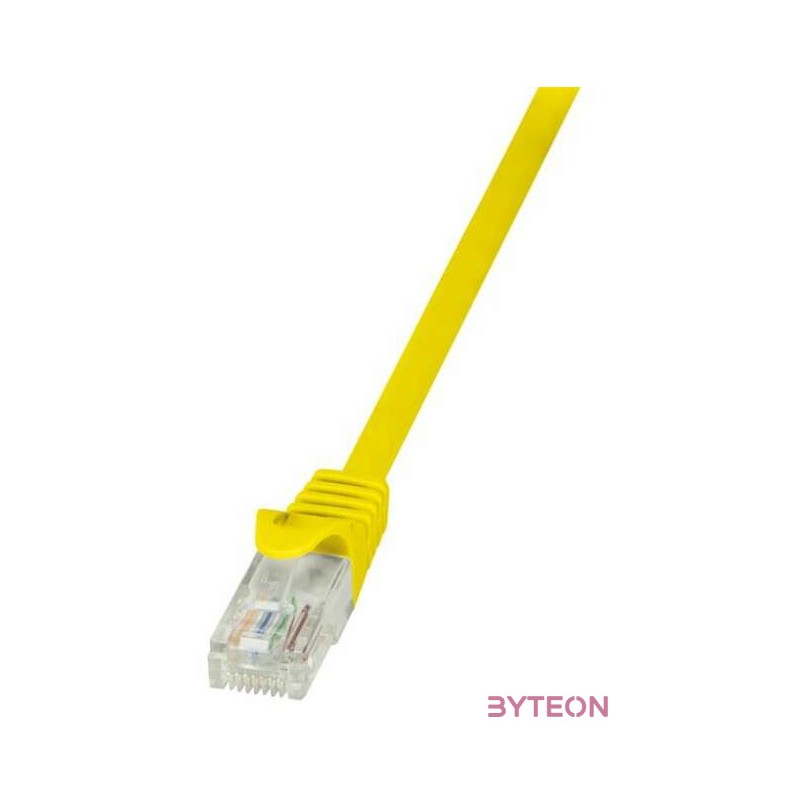LogiLink RJ45 CAT5e UTP M,M adatkábel 0.25m sárga