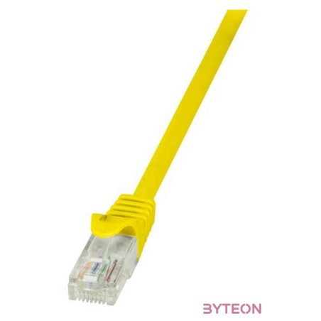 LogiLink RJ45 CAT5e UTP M,M adatkábel 0.25m sárga