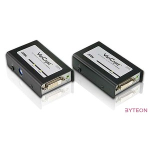 Aten DVI-D Jack stereo 3,5mm - Cat.5e video jelkábel hosszabbító 40m