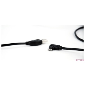 Gembird USB A - USB 2.0 micro B M,M adatkábel 1.8m fekete 90°