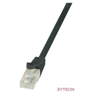 LogiLink RJ45 CAT6 UTP M,M adatkábel 2m AWG24 fekete