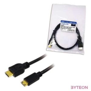 LogiLink HDMI - HDMI mini C M,M video jelkábel 1m fekete