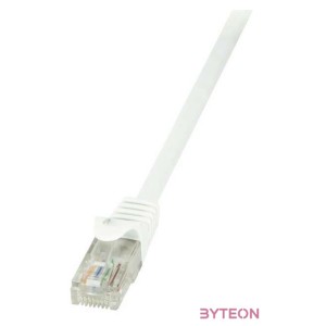 LogiLink RJ45 CAT6 U,UTP M,M adatkábel 1m EconLine fehér