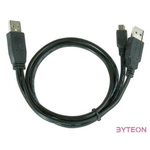 Gembird USB A - USB mini B M,M adatkábel 0.9m fekete