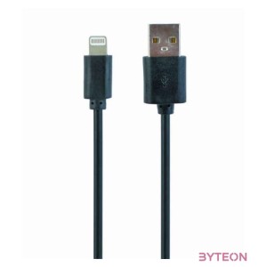 Gembird USB 2.0 A - Lightning M,M adatkábel 1m fekete