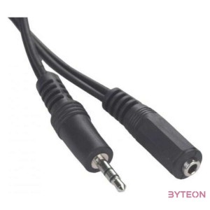 Gembird Jack stereo 3,5mm M,F audio kábel hosszabbító 3m fekete