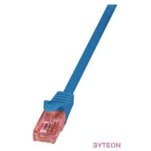 LogiLink RJ45 CAT6 UTP M,M adatkábel 10m AWG24 kék