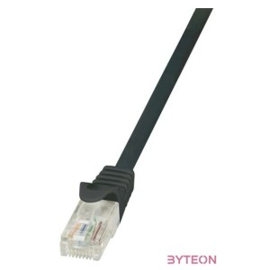 LogiLink RJ45 CAT6 UTP M,M adatkábel 2m AWG24 fekete