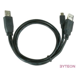 Gembird USB A - USB mini B M,M adatkábel 0.9m fekete