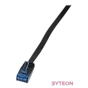 LogiLink RJ45 CAT5e UTP M,M adatkábel 0.5m AWG30 fekete