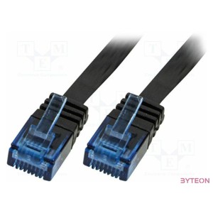 LogiLink RJ45 CAT5e UTP M,M adatkábel 10m AWG30 fekete