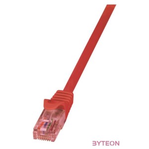 LogiLink RJ45 CAT6 UTP M,M adatkábel 5m AWG24 piros
