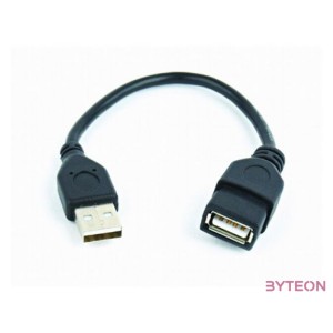 Gembird USB A M,F adatkábel hosszabbító 0.15m fekete