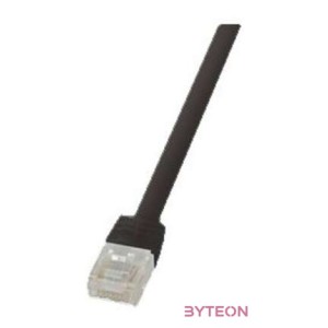 LogiLink RJ45 CAT6 UTP M,M adatkábel 0.25m AWG32 fekete
