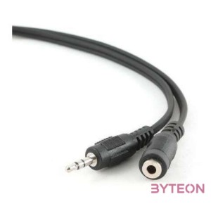 Gembird Jack stereo 3,5mm M,F audio kábel hosszabbító 3m fekete