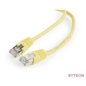 Gembird RJ45 CAT5e FTP M,F adatkábel 0.5m sárga