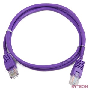 Gembird RJ45 CAT5e UTP M,M adatkábel 0.25m lila