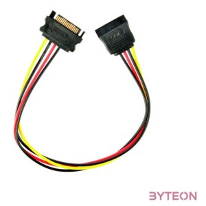 Gembird SATA Power M,F tápkábel 0.3m