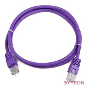 Gembird RJ45 CAT5e UTP M,M adatkábel 0.25m lila
