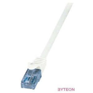 LogiLink RJ45 CAT6A 10Gb UTP M,M adatkábel 7.5m fehér