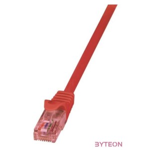 LogiLink RJ45 CAT6 UTP M,M adatkábel 5m AWG24 piros