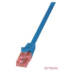 LogiLink RJ45 CAT6 UTP M,M adatkábel 10m AWG24 kék