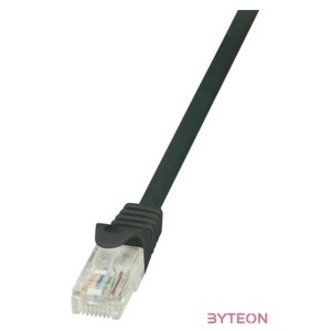 LogiLink RJ45 CAT5e UTP M,M adatkábel 0.5m AWG26 fekete