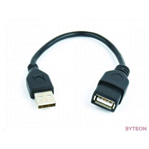 Gembird USB A M,F adatkábel hosszabbító 0.15m fekete