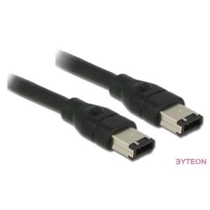 Delock Firewire 6,6 (IEEE-1394) M,M adatkábel 0.5m fekete