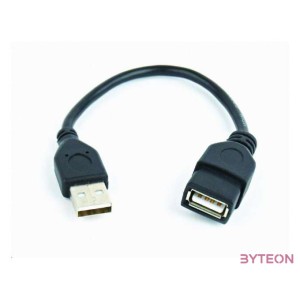 Gembird USB A M,F adatkábel hosszabbító 0.15m fekete