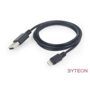 Gembird USB 2.0 A - Lightning M,M adatkábel 1m fekete