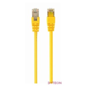 Gembird RJ45 CAT5e FTP M,F adatkábel 0.5m sárga