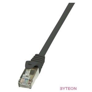 LogiLink RJ45 CAT6 F,UTP M,M adatkábel 0.25m AWG26 fekete