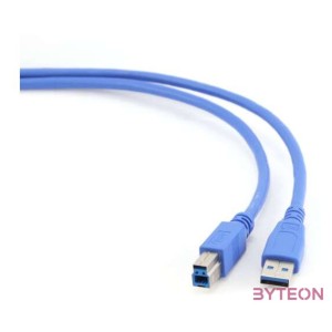 Gembird USB 3.0 A - USB 3.0 B M,M adatkábel 3m kék