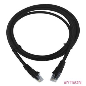 LogiLink RJ45 CAT6 UTP M,M adatkábel 2m AWG24 fekete