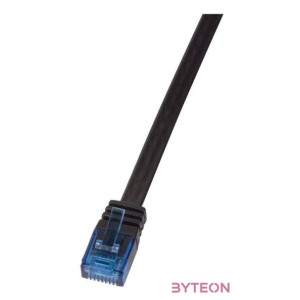 LogiLink RJ45 CAT5e UTP M,M adatkábel 0.5m AWG30 fekete