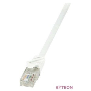 LogiLink RJ45 CAT6 U,UTP M,M adatkábel 1m EconLine fehér