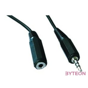 Gembird Jack stereo 3,5mm M,F audio kábel hosszabbító 3m fekete