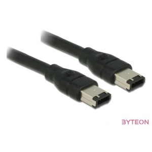 Delock Firewire 6,6 (IEEE-1394) M,M adatkábel 0.5m fekete