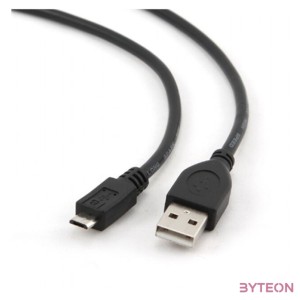 Gembird USB A - USB 2.0 micro B M,M adatkábel 0.5m fekete