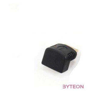 Gembird HDMI M,F adapter fekete 90° le