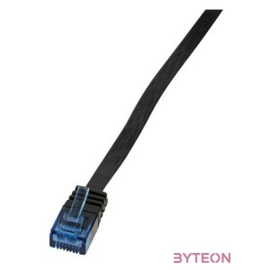 LogiLink RJ45 CAT5e UTP M,M adatkábel 0.5m AWG30 fekete