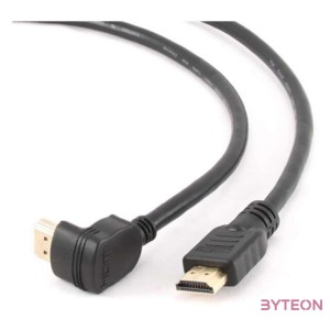 Gembird HDMI M,M video jelkábel 1.8m egyenes,90°le fekete